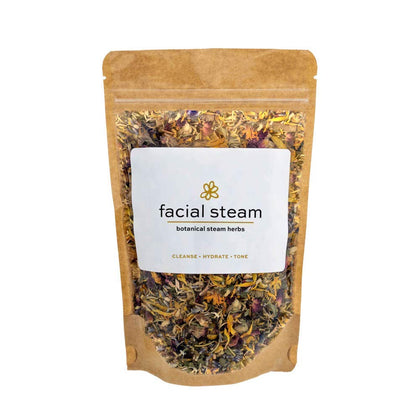 Vapeur Faciale Botanique WILDFLOWER WELLNESS, sachets d'herbes fraîches