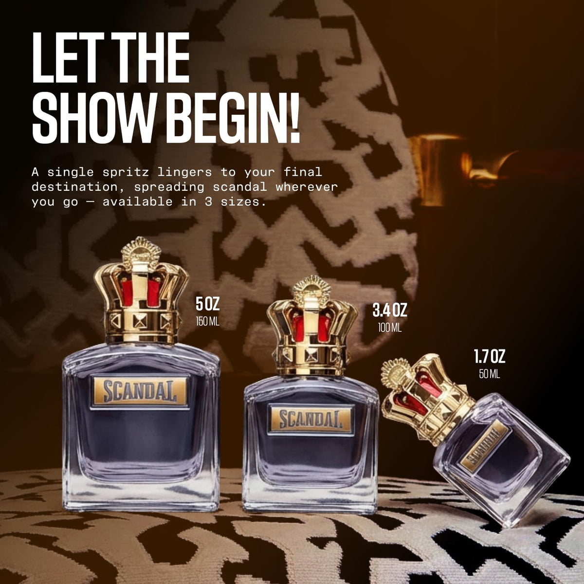 Vaporisateur de Jean Paul Gaultier Scandal Pour Homme en action