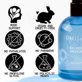Vaporisateur de parfum Pacifica Silver Moon en gros plan