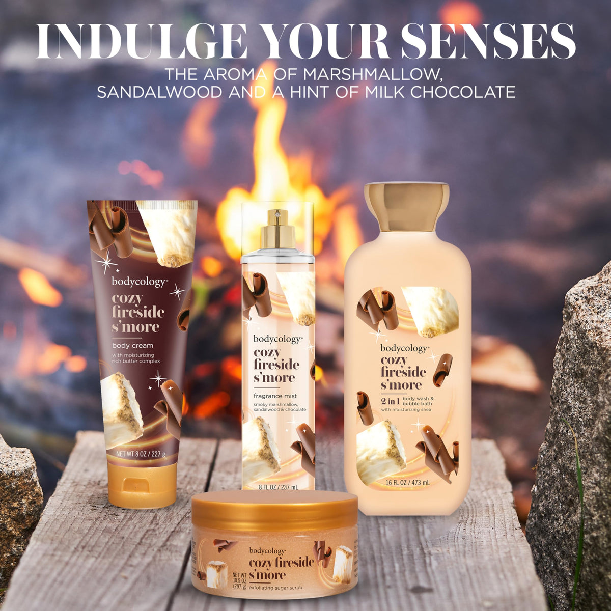 Vaporisation de la brume parfumée Bodycology dans l'air