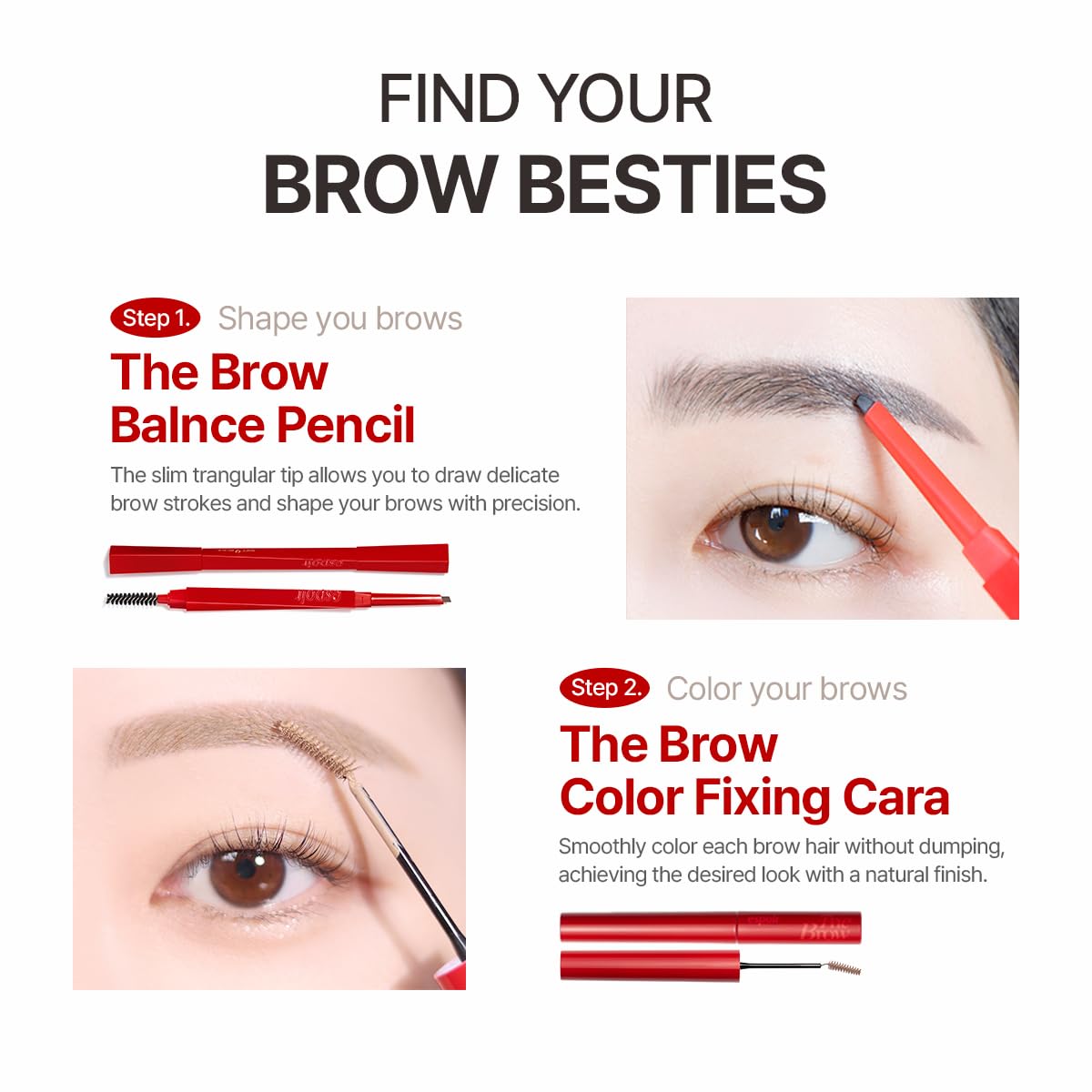 Variété de couleurs de crayons à sourcils Espoir
