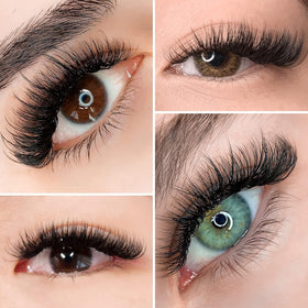 Variété de courbures disponibles pour les cils LASHVIEW