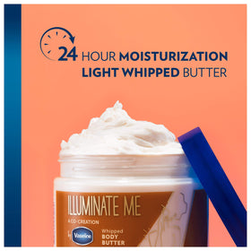 Vaseline Beurre Corporel Illuminant Me application sur la peau