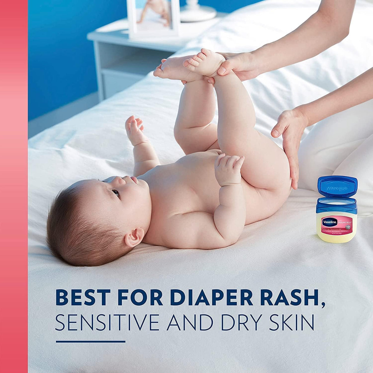 Vaseline Gelée de Pétrole Bébé application sur la peau