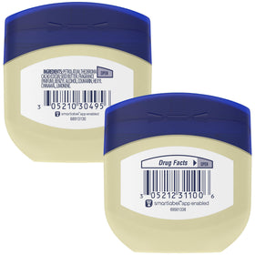 Vaseline Gelée de Pétrole Beurre de Cacao 1,75 Oz, pot ouvert