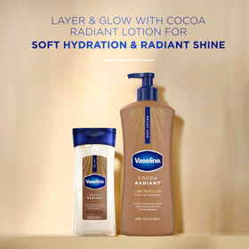 Vaseline Huile Corporelle Cocoa Radiant bouteille 680g