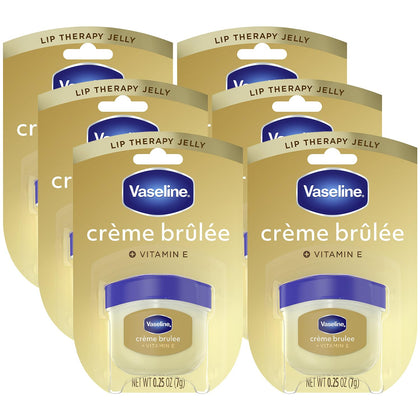 Vaseline Lip Therapy Crème Brûlée 6 mini pots en vue de face