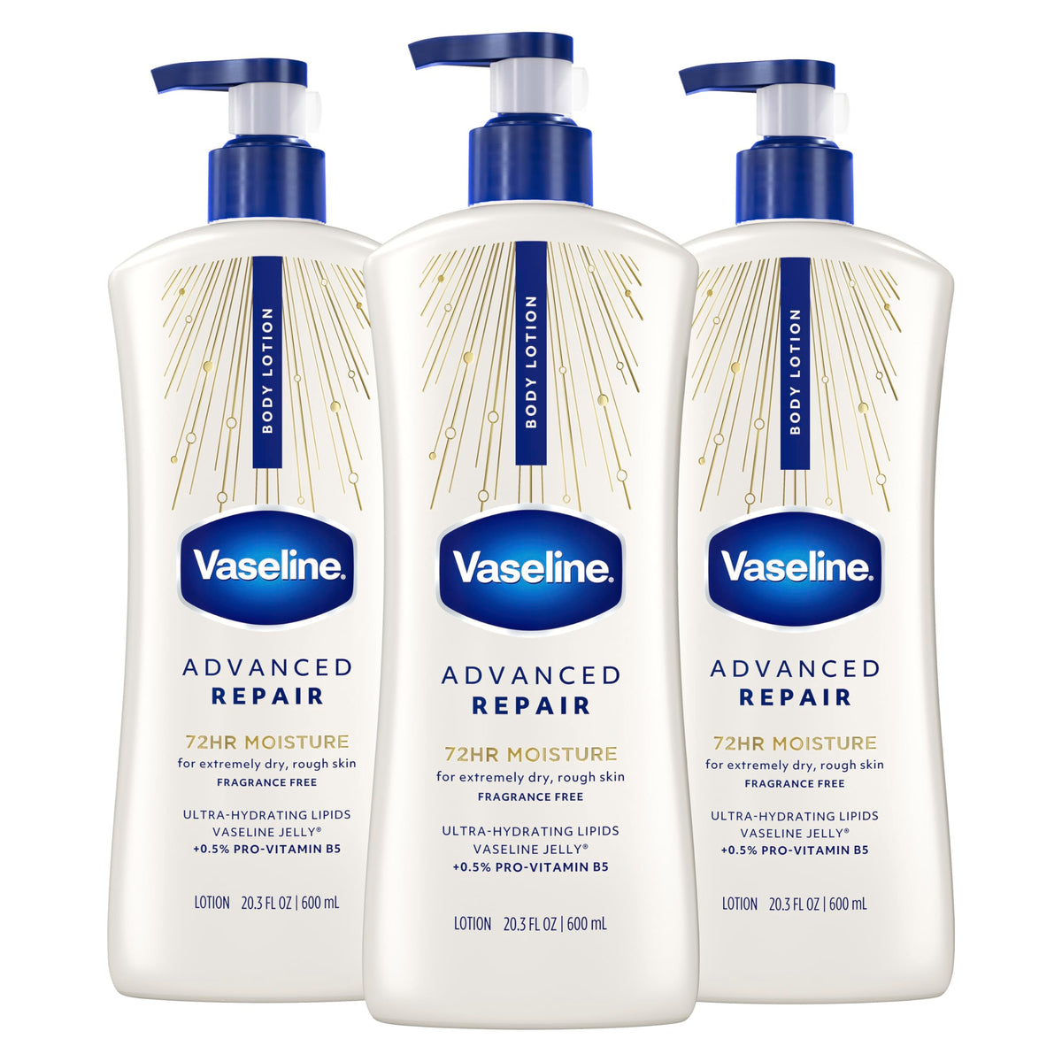 Vaseline Lotion Réparatrice Avancée 20,3 oz vue avant