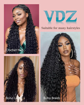 VDZ Cheveux Crochets Humains en style protecteur