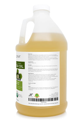 velona Huile de Ricin Bio USDA 64 fl oz Pressée à Froid