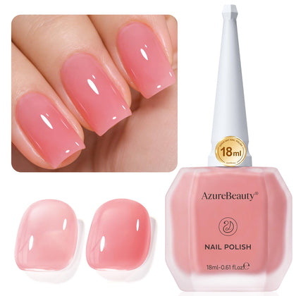 Vernis à ongles AZUREBEAUTY Jelly Blush 18ml rose semi-translucent