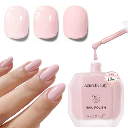 Vernis à ongles AZUREBEAUTY rose clair 18ml vue avant