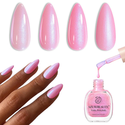 Vernis à ongles AZUREBEAUTY rose pâle 10ml vue avant