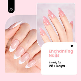 Vernis à Ongles Base Gel Beetles 5 en 1 7,5 ml - démonstration d'extensions