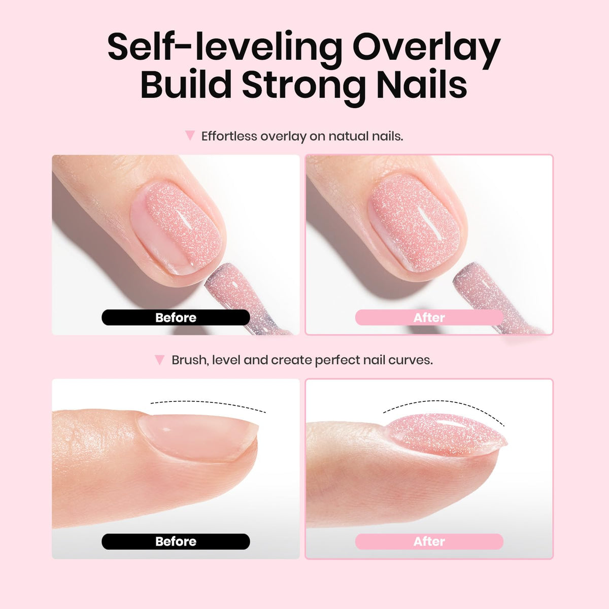 Vernis à Ongles Base Gel Beetles 5 en 1 7,5 ml - utilisation avec lampe UV