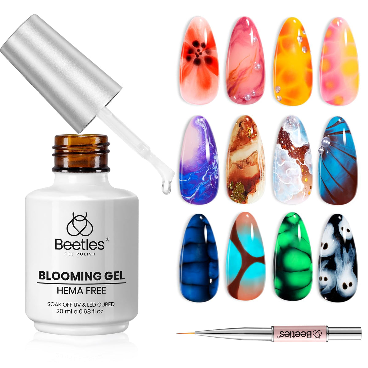 Vernis à ongles blooming 20ML sans HEMA de beetles, vue avant
