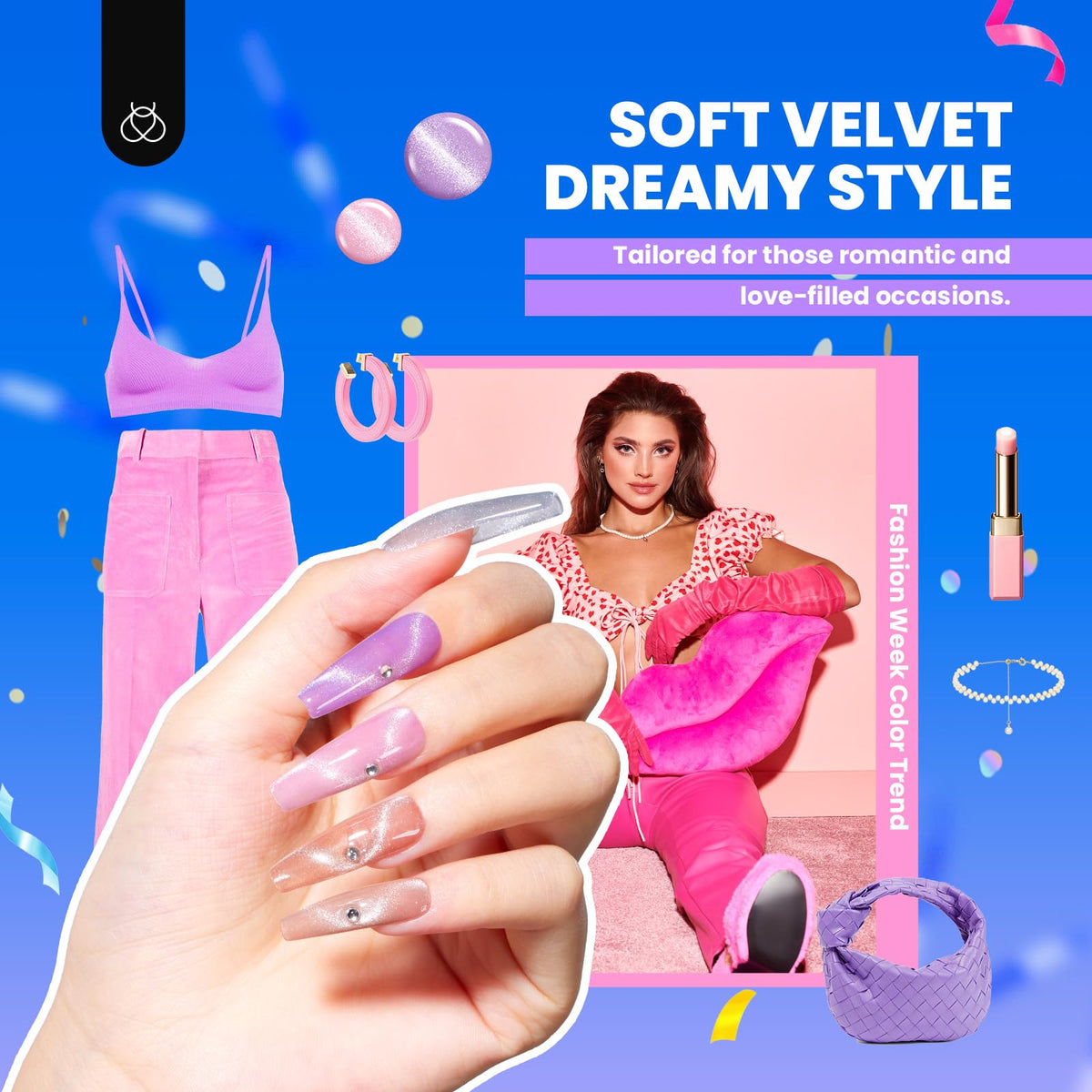 Vernis à ongles Cat Eye avec effets différents