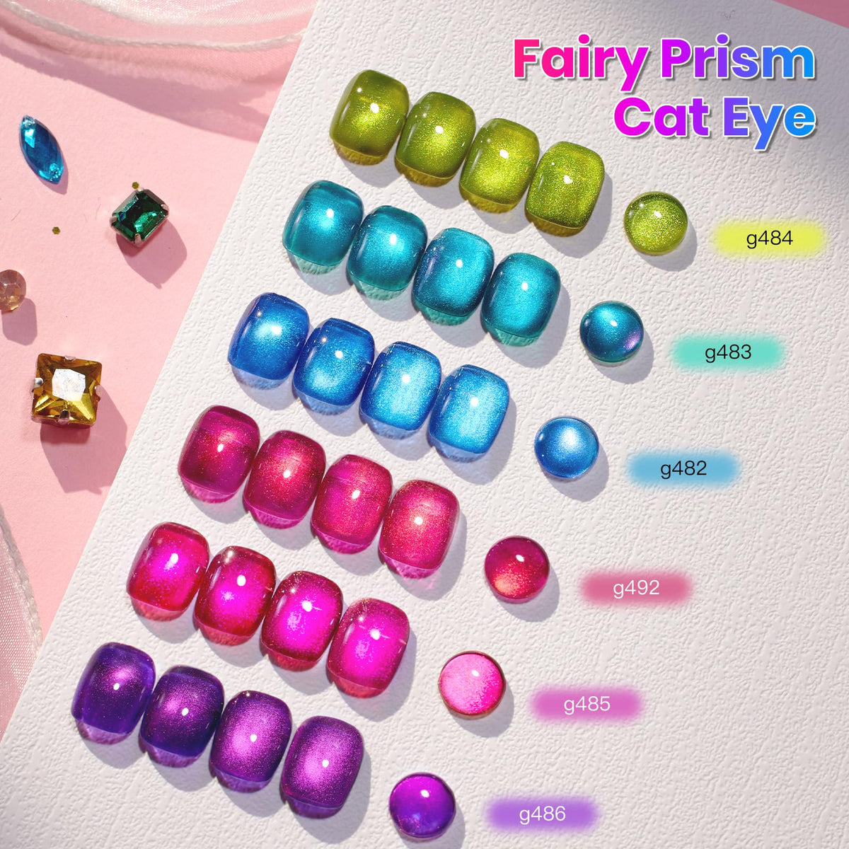 Vernis à ongles Cat Eye Beetles en application sur les ongles