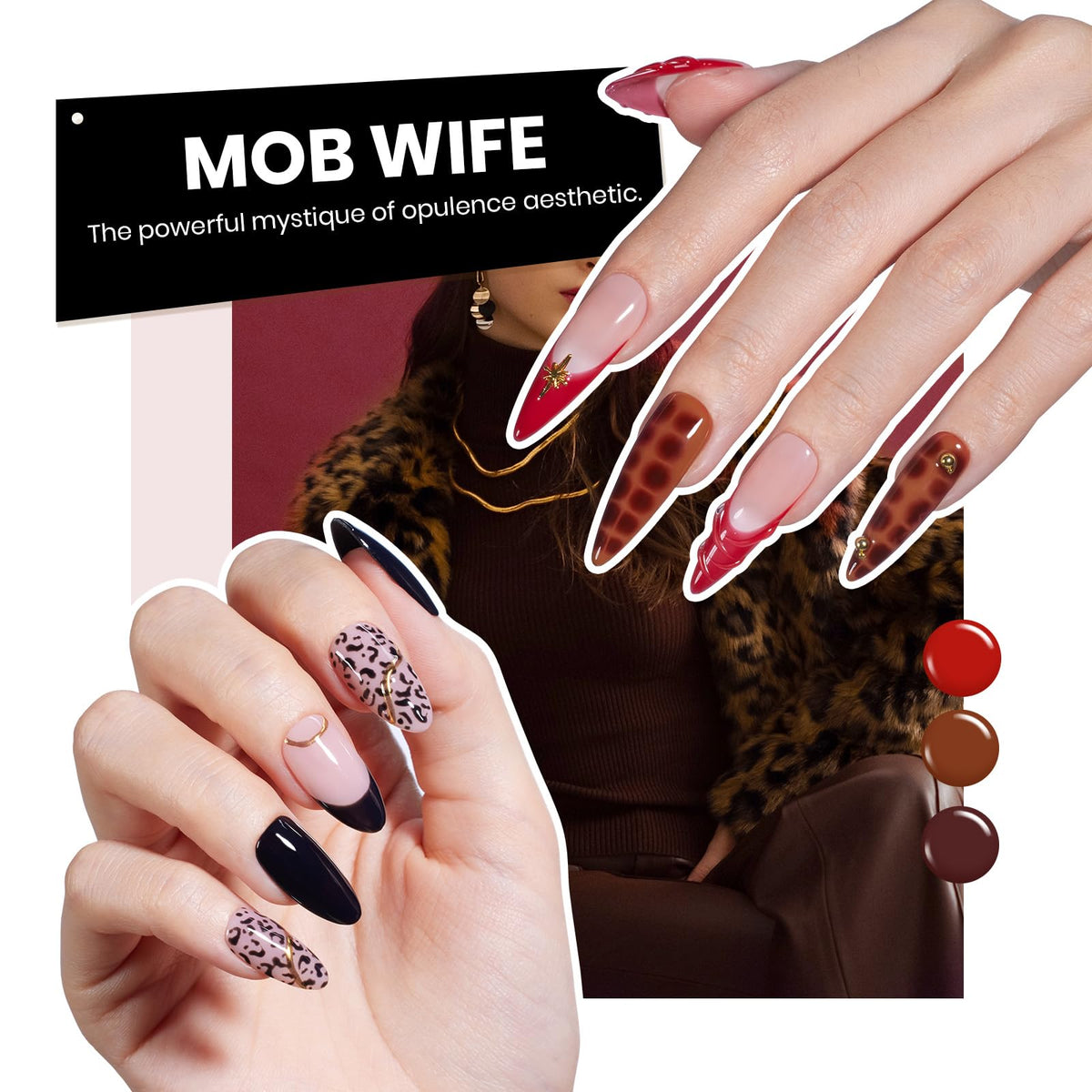 Vernis à ongles en gel beetles couleur rouge en bouteille