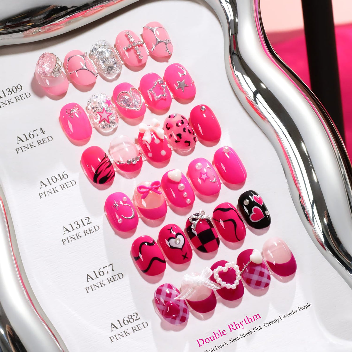 Vernis à ongles en gel Double Rhythm en application à domicile