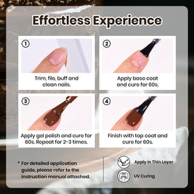 Vernis à Ongles en Gel Marron Chocolat 15ML de beetles, packaging et spécifications