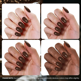 Vernis à Ongles en Gel Marron Chocolat 15ML de beetles, présentation du produit