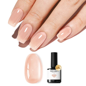Vernis à ongles en gel nude modelones 15ml bouteille avant