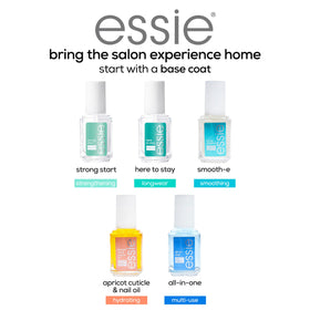Vernis à ongles essie sur un fond de couleur neutre
