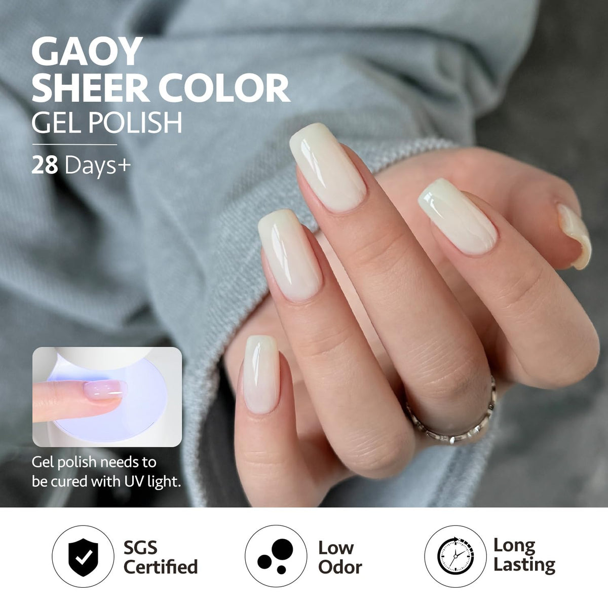 Vernis à ongles GAOY en teinte lavande, 6,5 ml