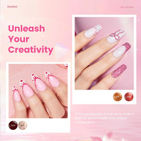 Vernis à ongles gel avec finition brillante et mate