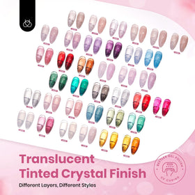 Vernis à ongles gel avec finition mate et brillante