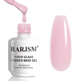 Vernis à ongles gel base RARJSM rose amber 15ml vue de face