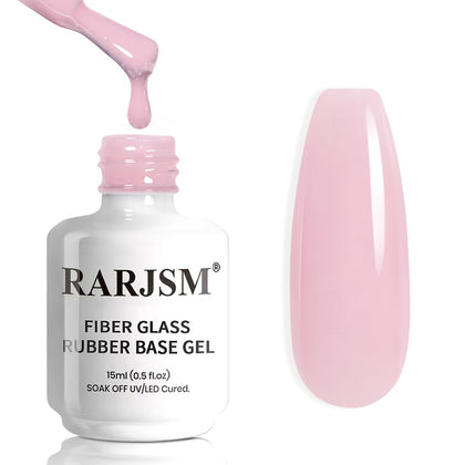 Vernis à ongles gel base RARJSM rose amber 15ml vue de face
