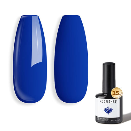 Vernis à Ongles Gel Bleu modelones 15ml vue de face