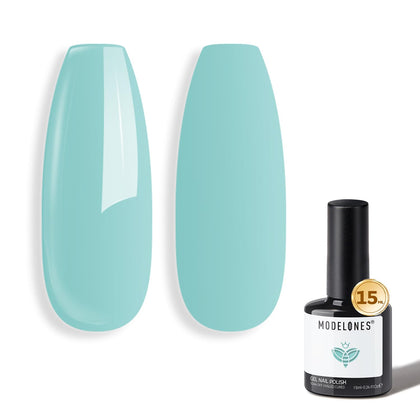 Vernis à Ongles Gel Bleu modelones 15ml vue de face