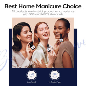 Vernis à ongles gel bleu modelones avec pinceau applicateur