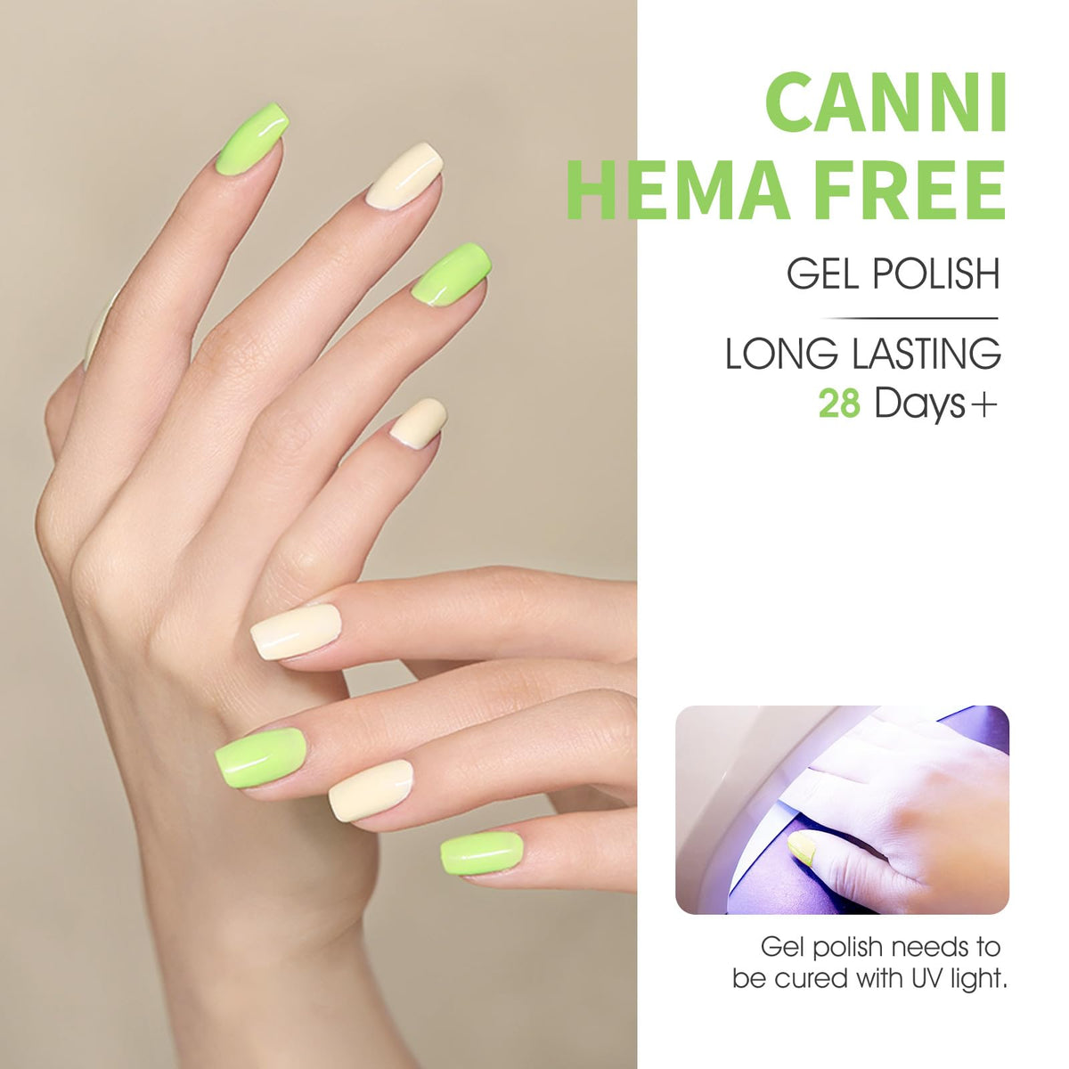 Vernis à ongles gel CANNI en couleur rose