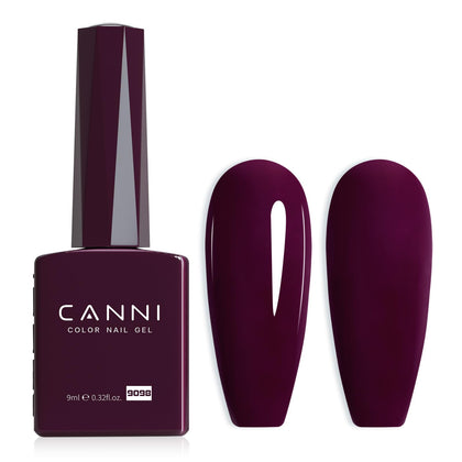 Vernis à ongles gel CANNI rouge cerise sombre 41g - vue de face