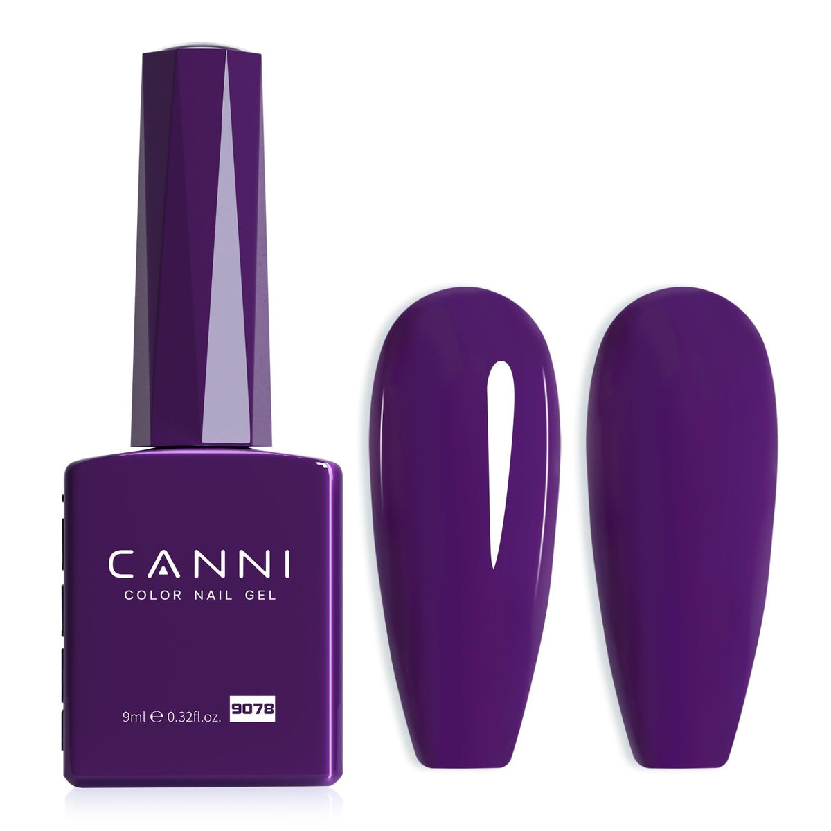 Vernis à ongles gel CANNI violet vue de face
