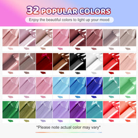 Vernis à ongles gel dans différentes couleurs du kit JODSONE