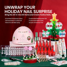 Vernis à ongles gel de différentes couleurs dans le kit