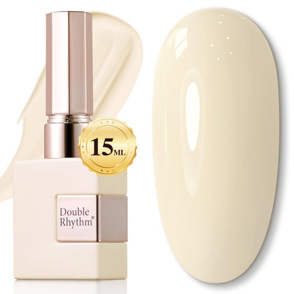 Vernis à ongles gel Double Rhythm 15ML couleur beige crème avant