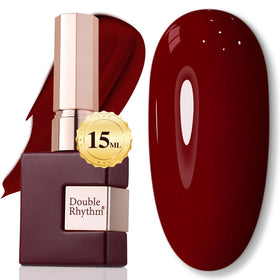 Vernis à ongles gel Double Rhythm 15ML couleur Bordeaux A1129 vue avant
