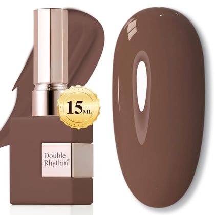 Vernis à ongles gel Double Rhythm 15ML couleur gris brun avant application