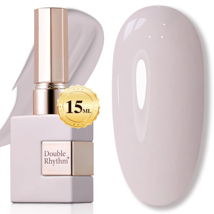 Vernis à ongles gel Double Rhythm 15ML couleur Milky Gray vue avant