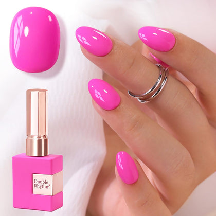 Vernis à ongles gel Double Rhythm 15ml couleur rose éclatante