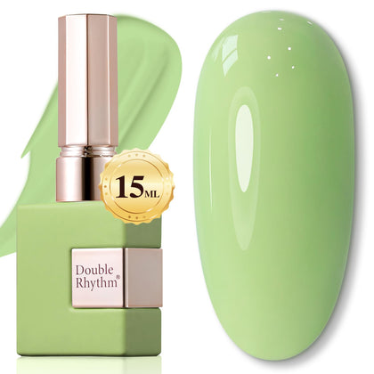 Vernis à ongles gel Double Rhythm 15ML couleur verte pure