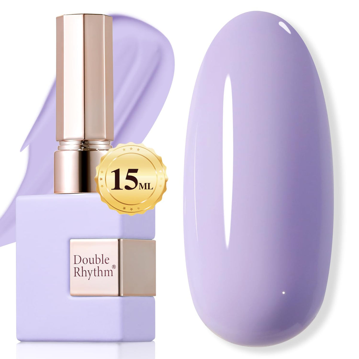 Vernis à Ongles Gel Double Rhythm 15ML couleur violette lilas vue de face