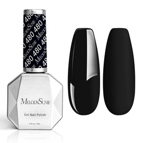 Vernis à ongles gel épais MelodySusie 15ML couleur noir abyss