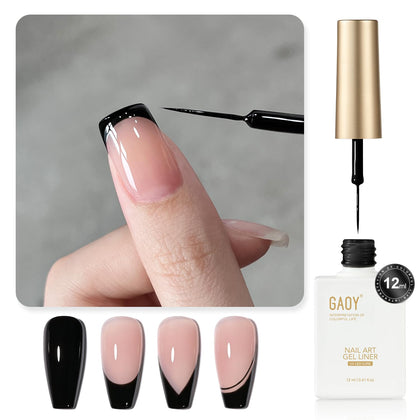 Vernis à ongles gel GAOY 12ml bouteille noire